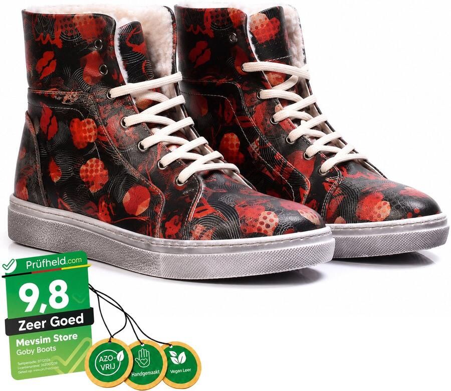 GOBY Luv Enkellaarsjes Damesboots Laarzen Hoge kwaliteit Handmade