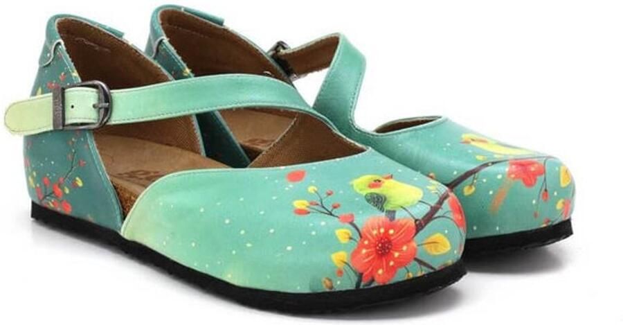GOBY Mary Jane Dames Schoenen Mint Vogel & Bloem Design
