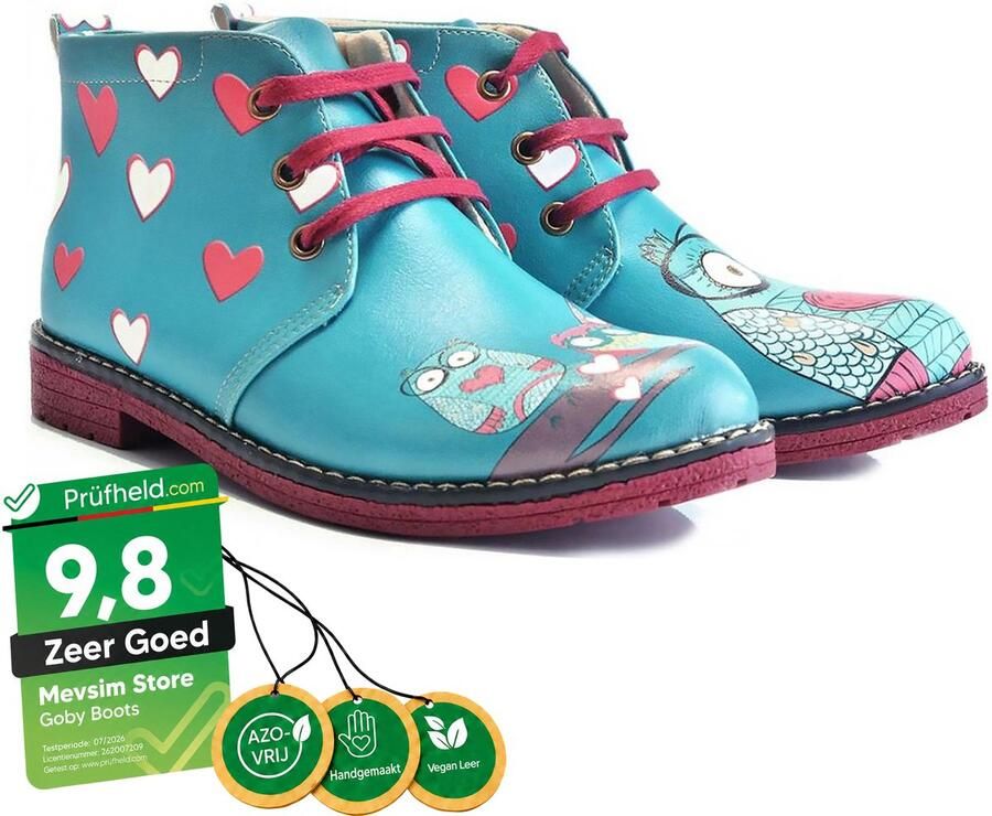GOBY Owls Boots Sneakers Laarzen Hoge kwaliteit Handmade - Foto 2