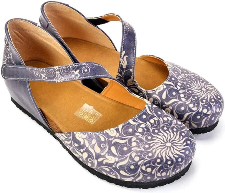 GOBY Paars Pattern Ballerina Handgemaakt Premium Kwaliteit - Foto 2