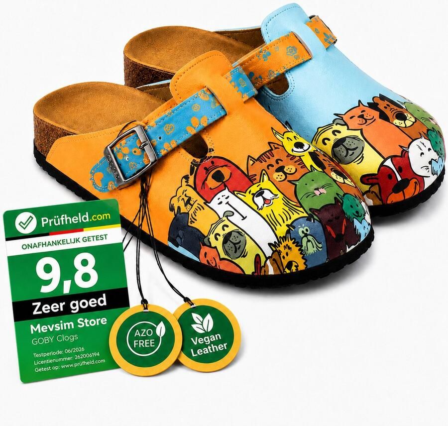 GOBY Animals Clogs Handgemaakt Premium Kwaliteit - Foto 2