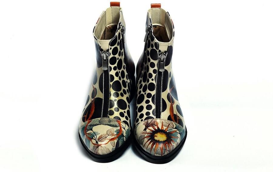 GOBY Flowers Enkellaarsjes Damesboots Laarzen Hoge kwaliteit Handmade - Foto 2