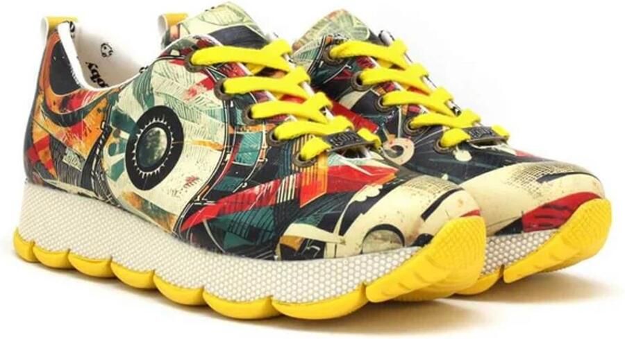 GOBY Retro Spin Dames Sneaker Vegan Handgemaakt