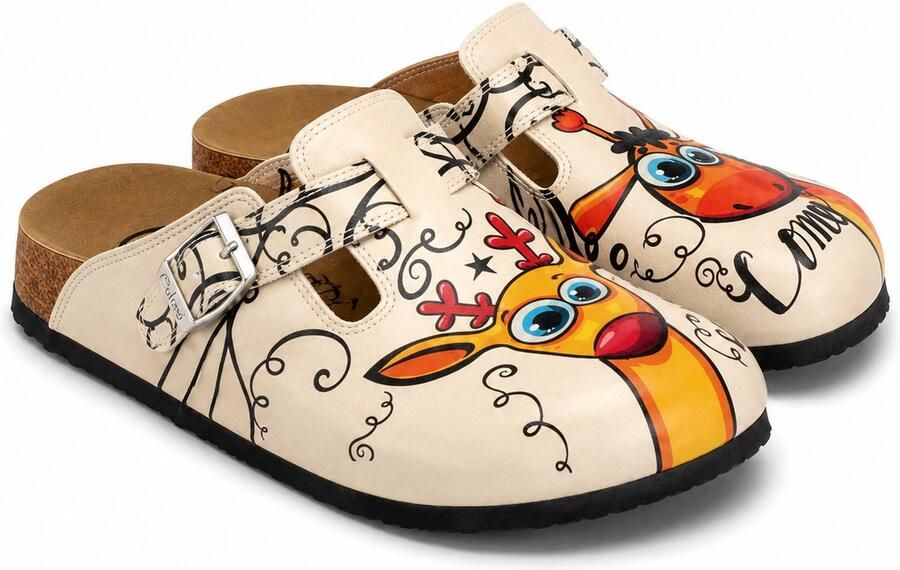 GOBY Rudolph Vibes Dames Clogs Vegan Handmade