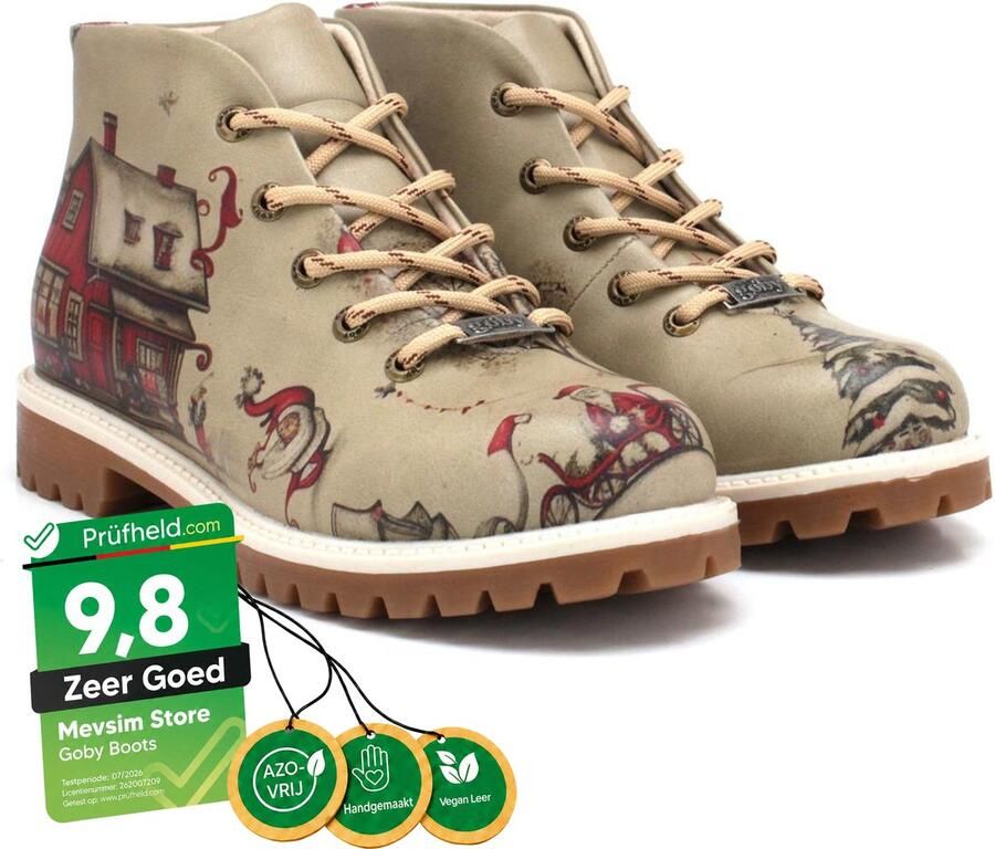 GOBY Santa's House Boots Sneakers Laarzen Hoge kwaliteit Handmade