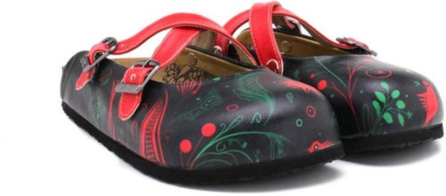 GOBY Sierlijk Patroon Clogs Handgemaakt Premium Kwaliteit