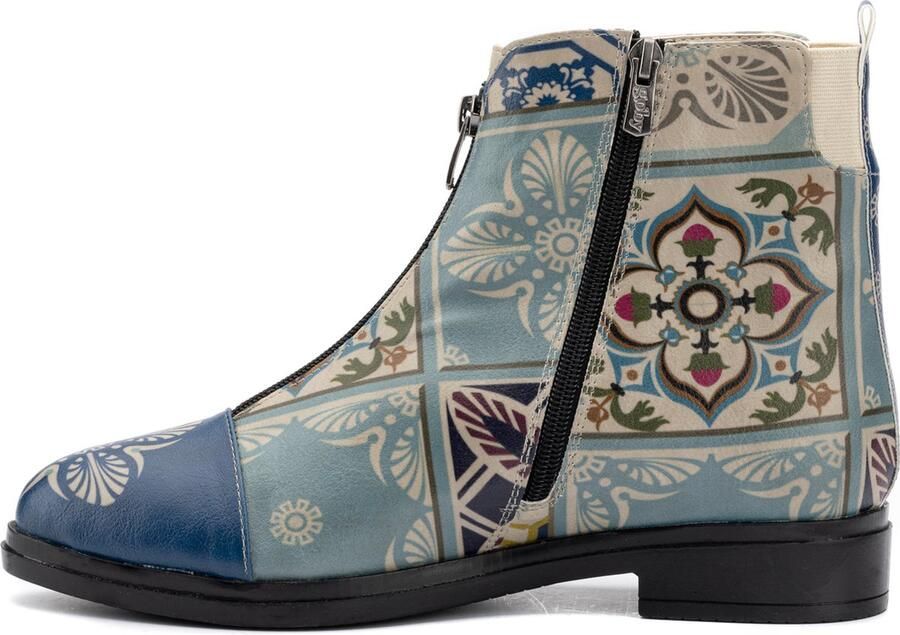 GOBY Tile Enkel laars Laarzen Damesboots Dames laarzen Ankle boot Handmade - Foto 6