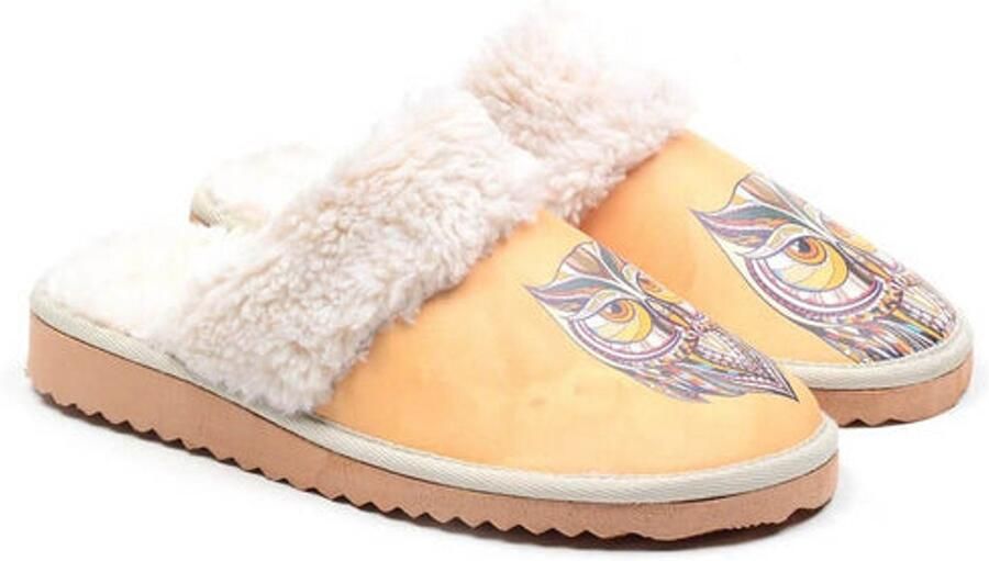 GOBY Uil Dames Pantoffels Anti-slip Handgemaakt Premium Kwaliteit