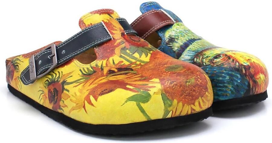 GOBY Van Gogh Clogs Handgemaakt Premium Kwaliteit