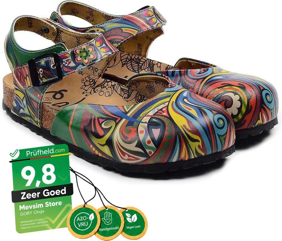 GOBY Patroon Clogs Slippers -Hoge kwaliteit Handmade