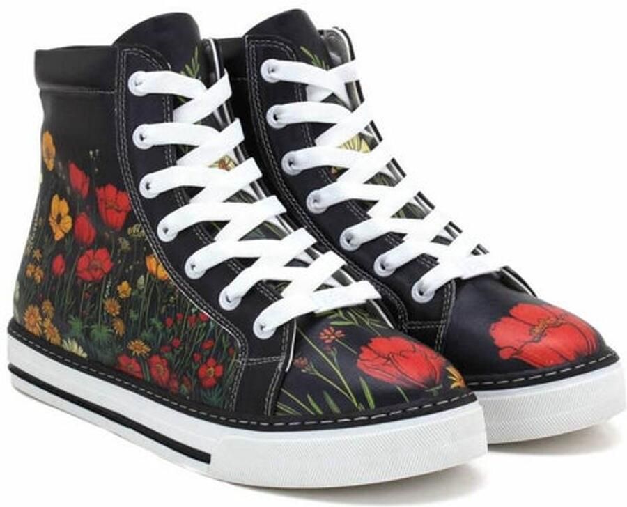 GOBY Wildflower Dames Sneakers Handgemaakt Vegan Leer