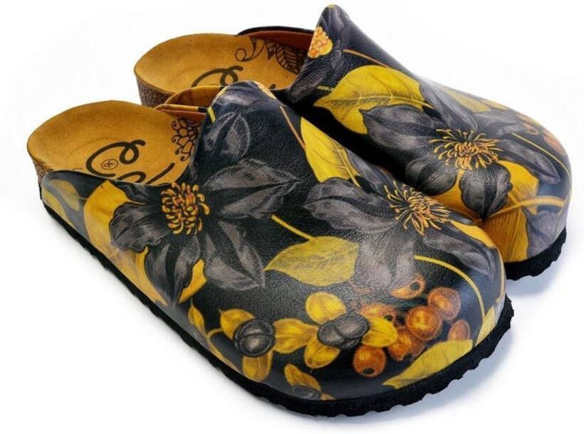 GOBY Golden Bloom Dames Clogs Vegan Handmade