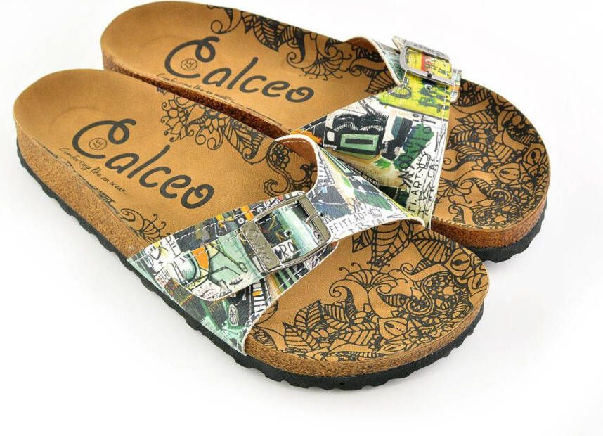 GOBY Graffiti Art Sandalen Slippers Hoge kwaliteit Handmade - Foto 2