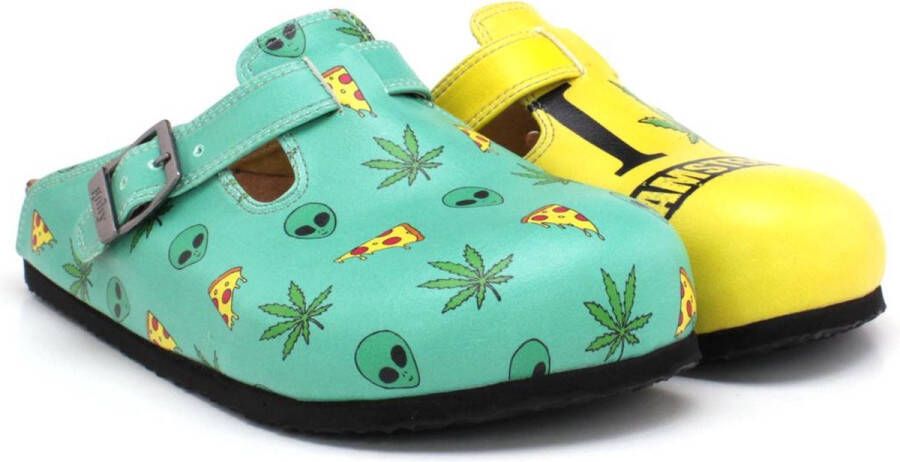 GOBY I Love Amsterdam Clogs Handgemaakt Premium Kwaliteit