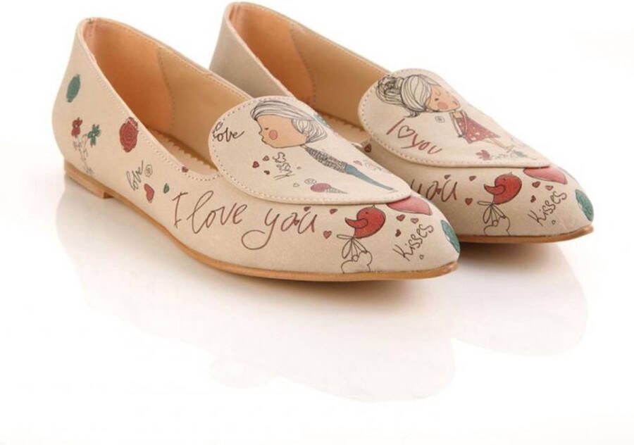 GOBY I Love You Ballerina's Handgemaakt Premium Kwaliteit