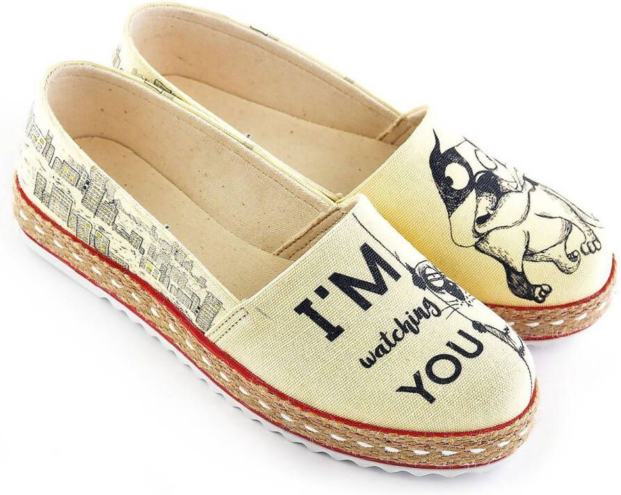 GOBY I'm Watching You Sneakers Schoenen Hoge kwaliteit Handmade