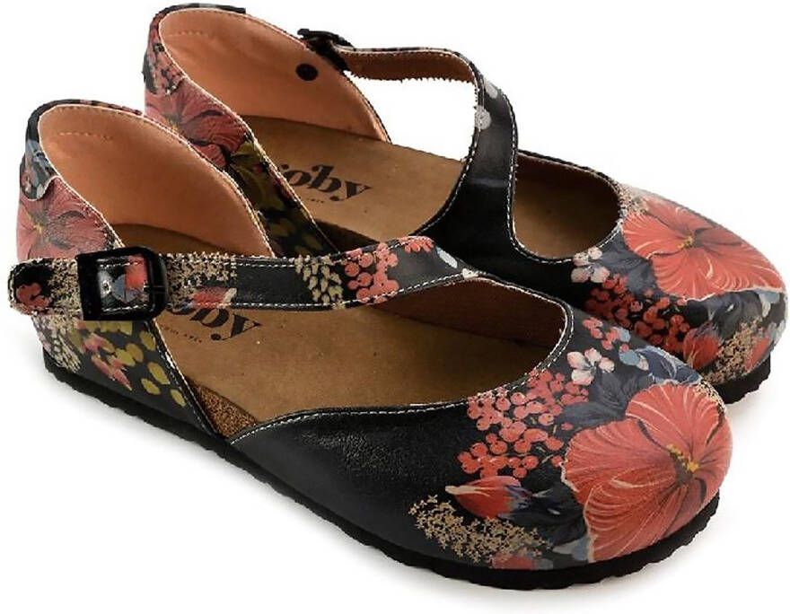 GOBY Klaver Rood Ballerina Handgemaakt Premium Kwaliteit