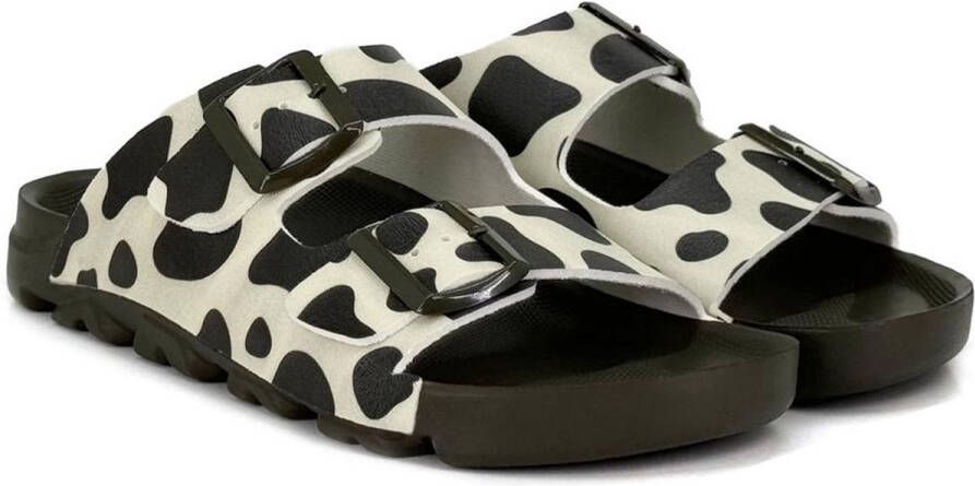 GOBY Koe Print Sandalen Slippers Hoge kwaliteit Handmade