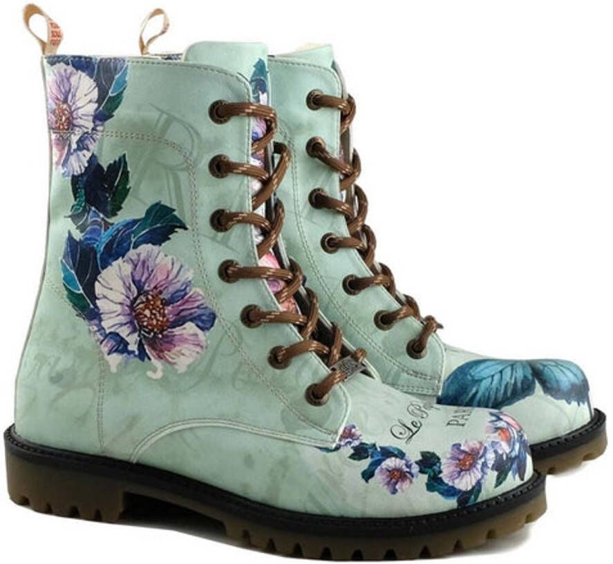 GOBY Le Papillon Dames Laarzen Handgemaakt Hoge Kwaliteit Elegante Vlinderprint