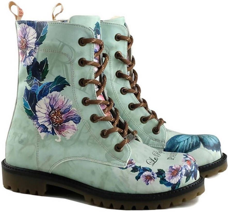 GOBY Le Papillon Dames Laarzen Handgemaakt Hoge Kwaliteit Elegante Vlinderprint