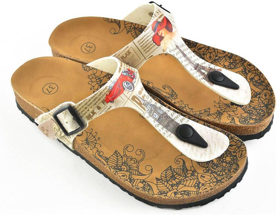 GOBY London & Paris Slippers Sandalen -Hoge kwaliteit Handmade