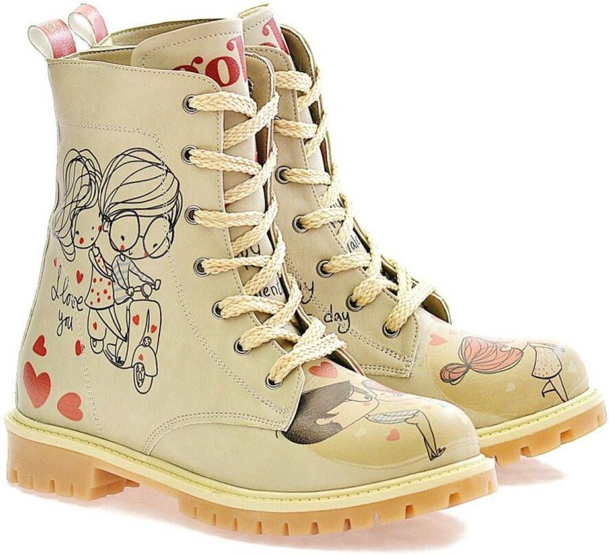 GOBY Love Ride Laarzen Handmade Vegan Leer Dames