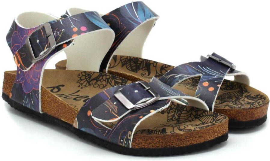GOBY Midnight Petal Dames Sandalen Vegan Handmade