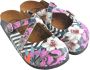 GOBY Witte Lelie Clogs Handgemaakt Premium Kwaliteit - Thumbnail 2