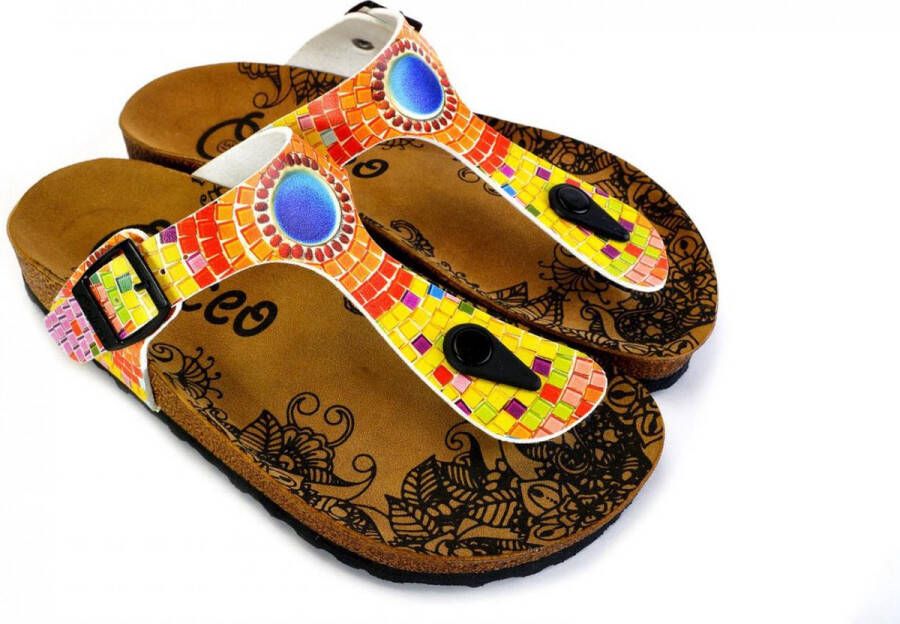 GOBY Mosaic Slippers Sandalen -Hoge kwaliteit Handmade