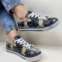 GOBY Ocelot Sneakers Sneaker Damessneaker Damessneakers Hoge kwaliteit Handmade Kattenprint - Thumbnail 2