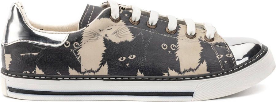 GOBY Ocelot Sneakers Sneaker Damessneaker Damessneakers Hoge kwaliteit Handmade Kattenprint - Foto 1