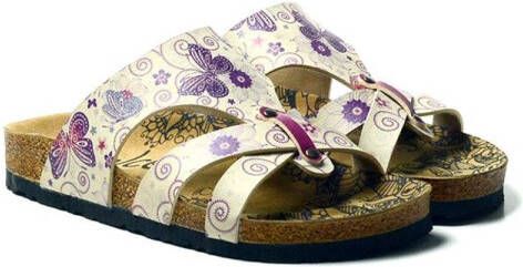 GOBY Papillon Sandalen Dames Handgemaakt Vegan Leer