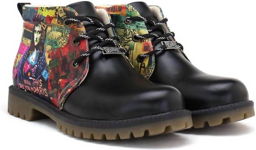 GOBY Paris Graffiti Dames Boots Handmade en Vegan Urban en Artistiek