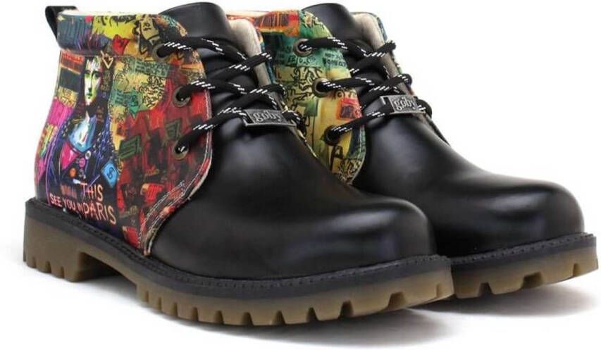 GOBY Paris Graffiti Dames Boots Handmade en Vegan Urban en Artistiek