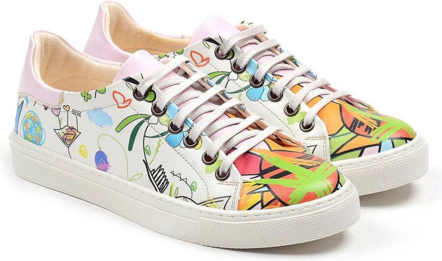 GOBY Patronen Sneakers Schoenen Handgemaakt Premium Kwaliteit