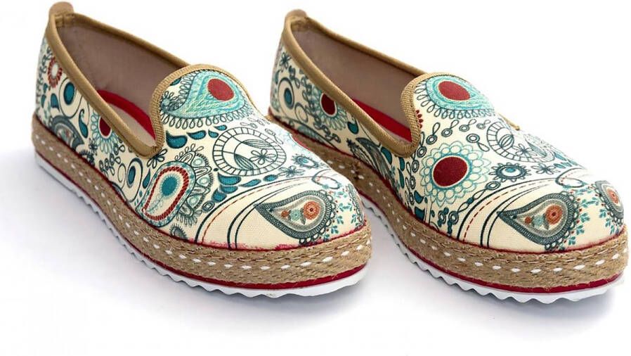 GOBY Patroon Ballerinas Sandalen -Hoge kwaliteit Handmade Meisjesprint