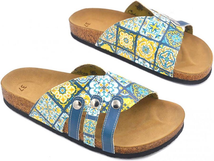 GOBY Patroon Slippers Sandalen -Hoge kwaliteit Handmade