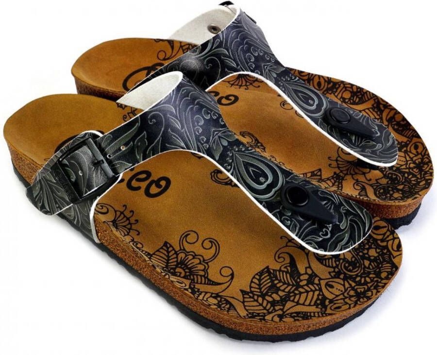 GOBY Patroon Slippers Sandalen -Hoge kwaliteit Handmade