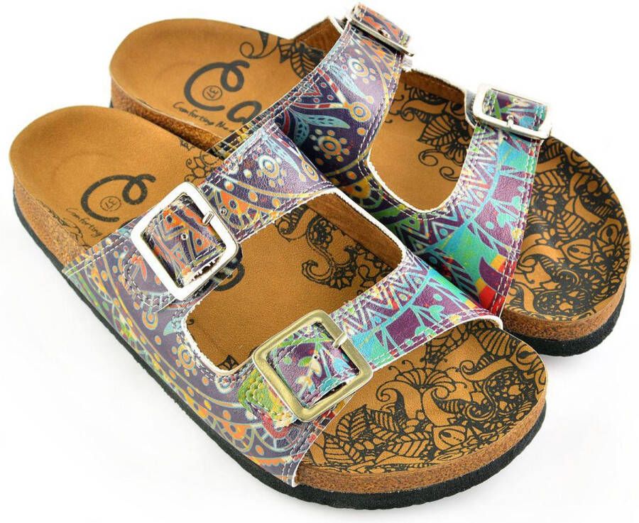 GOBY Patroon Slippers Sandalen -Hoge kwaliteit Handmade