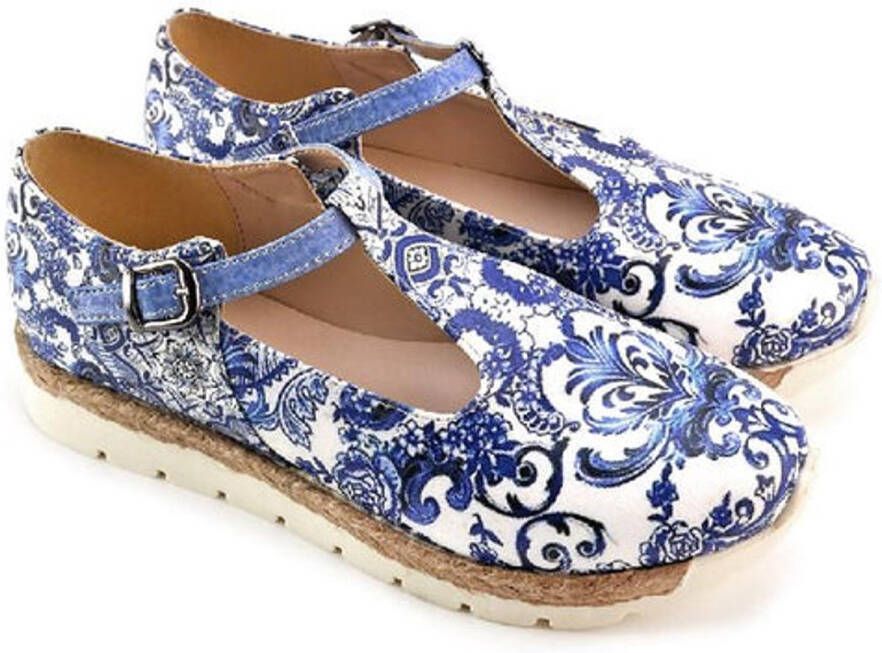 GOBY Pattern Ballerinas Sandalen -Hoge kwaliteit Handmade Meisjesprint