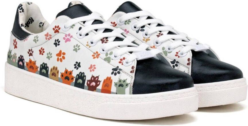 GOBY Paw Parade Dames Sneakers Vegan Handmade