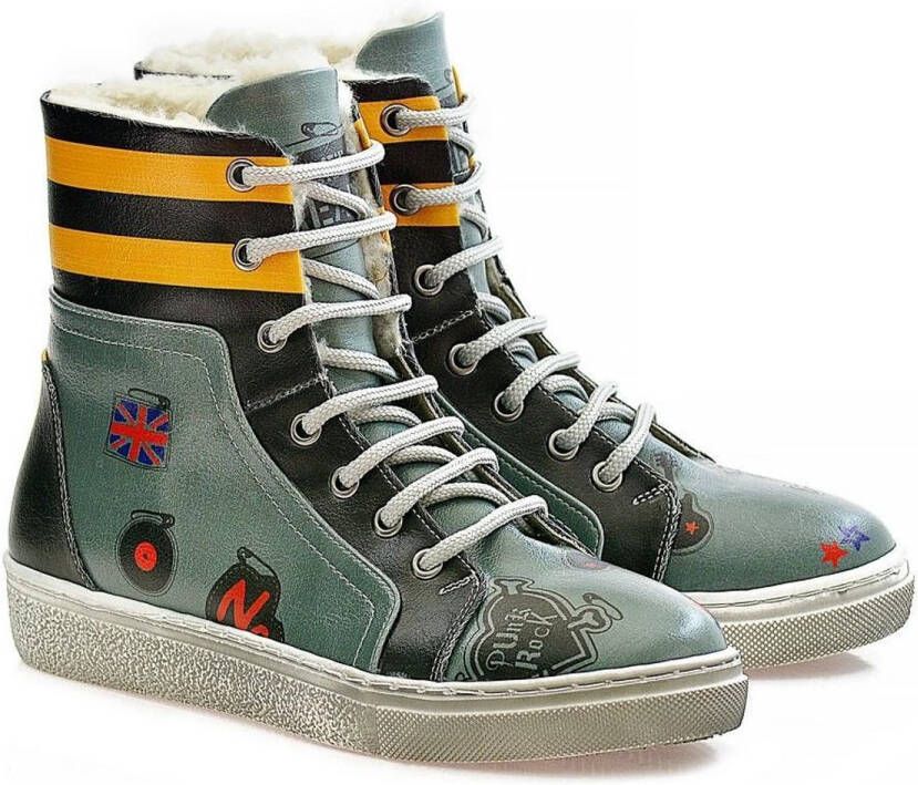 GOBY Rebel Beat Laarzen Handmade Vegan Leer Dames