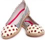GOBY Rode Stippen Ballerinas Flats Hoge kwaliteit Handmade Meisjesprint - Thumbnail 3