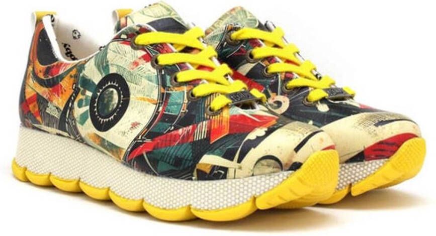 GOBY Retro Spin Dames Sneaker Vegan Handgemaakt
