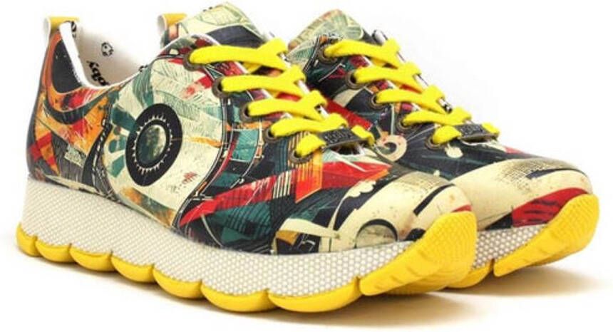 GOBY Retro Spin Dames Sneaker Vegan Handgemaakt