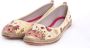 GOBY Rode Kuiken Ballerinas Flats Hoge kwaliteit Handmade Meisjesprint - Thumbnail 1