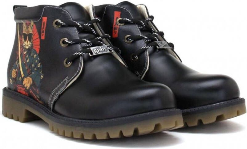 GOBY Samurai Laarzen Handmade Vegan Leer Dames