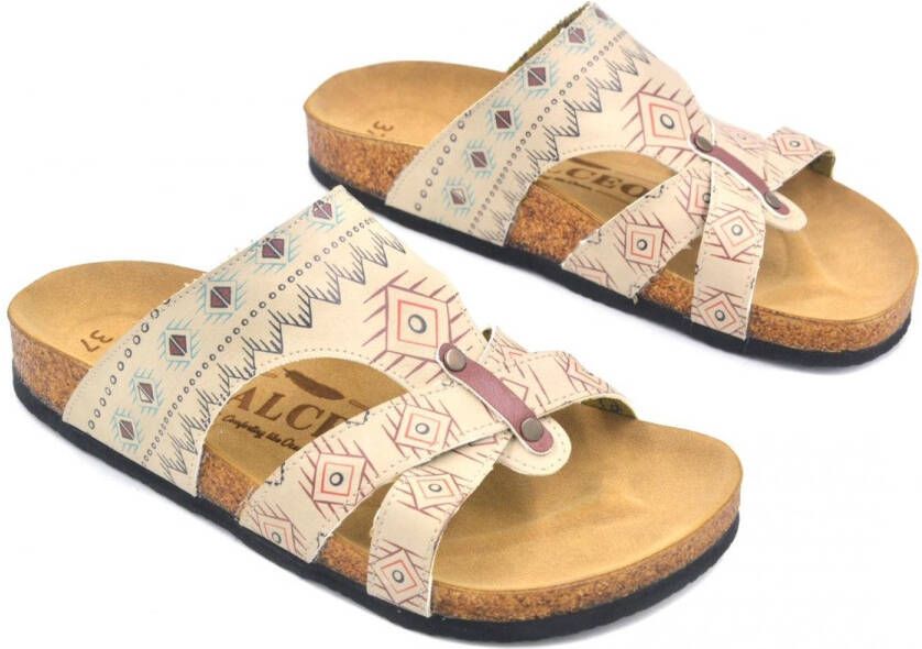 GOBY Sandalen met Patroon Handgemaakt Premium Kwaliteit