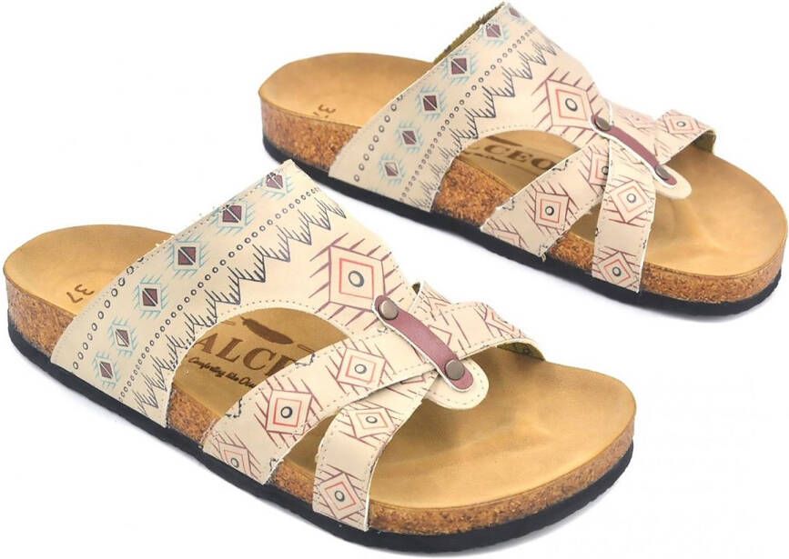 GOBY Sandalen met Patroon Handgemaakt Premium Kwaliteit