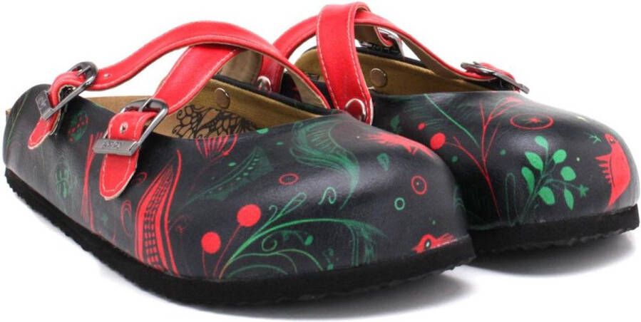GOBY Sierlijk Patroon Clogs Handgemaakt Premium Kwaliteit